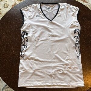 Mizuno White and Black Tank Top